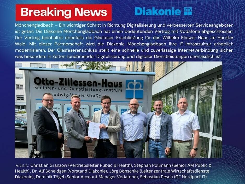 Diakonie Mönchengladbach - Vodafone Vertragsabschluss 
